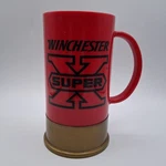 Vintage Winchester Super X Big Shotgun Shell Mug Promo Cup Red Plastic Usa. Fixed Price $19.99.