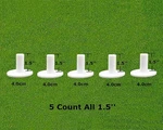 Rubber Golf 5 Pack Balls Holder Heights Available Driving Range Mat Tees. Fixed Price $10.99.