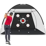 Goplus SP36335 Black Golf Practice Net Set Indoor Outdoor Hitting. Fixed Price $57.99.