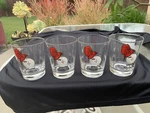 Vintage Spalding Golf Company, Heavy Highball Tumbler Drinking Glasses. Fixed Price $22.00.