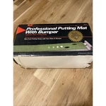 Jef World Golf JR-111 9' Professional Putting Mat With Bumper And Two Holes. Fixed Price $20.00.