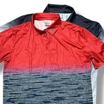 Bundle 2 Gear Up Sport Polo Shirt Gradient Athletic Training Golf Casual Mens. Fixed Price $14.00.