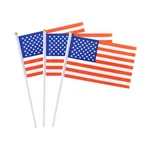 Small American Flags On Stick, Mini Handheld Usa Flag, Ideal For Par.... Fixed Price $11.99.
