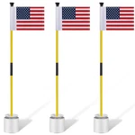 Meooeck Pack Golf Flagstick 3FT Putting Green Pin And Hole Cup Set For.... Fixed Price $79.20.