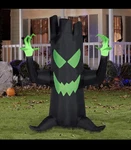 Gemmy Airblown Inflatable Spooky Black Tree With Micro Lights, 7 Ft Tall,. Fixed Price $49.00.
