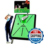 Sysdmno Golf Hitting Mat - 16X12 Practice Turf Swing Path. Fixed Price $17.32.