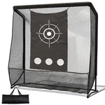Shopsource 7X7FT Golf Hitting Practice Net With Steel Frame And Target Cloth. Fixed Price $152.92.