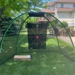 10' X 7' Rounded Golf Net With Target - By The Indoor Shop. Fixed Price $104.95.