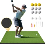 Shopsource 5X4FT Golf Hitting Mat, Thickened 21MM/31MM/36MM Artificial Turf. Fixed Price $80.49.