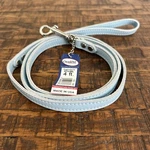 Nwt Omnipet 4' Long X 1/2" Light Blue Leather Dog Leash Lead Small Usa Made. Fixed Price $17.59.