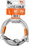 Bv Dog Tie Out Cable 25 Feet - Heavy Duty Lead Up To 90 Pounds Reflective. Fixed Price $20.86.