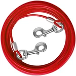 Haiyuan Dog Tie Out Cable 10/15/20/25/30 Runner For Yard Steel 30FT, Red. Fixed Price $25.54.