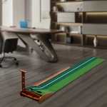 Indoor Golf Putting Green Training Mat Tracks With Auto Ball Return. Fixed Price $64.60.