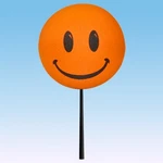 Tops Orange Happy Smiley Face Car Antenna Ball - Thin Fit (new). Fixed Price $7.99.