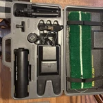 Mitsubishi Electric Golf Trainer GL500 With Carrying Case - Untested For Parts. Fixed Price $45.00.