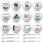 18 Pcs Funny Golf Balls Gifts Set With Tees Humor Coworker Retirement. Fixed Price $35.75.