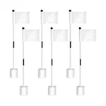 6 Sets Golf Pin Hole Cup Practice Putting Green Flags Pole .... Fixed Price $132.01.