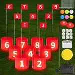 Fooing Golf GAME-9 Hole Set With Led Lights And Club, Backyard For.... Fixed Price $93.32.
