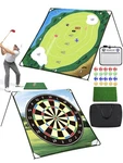 Golf Chipping Game Mat Practice Pad With Stand Portable Indoor Outdoor. Fixed Price $39.99.