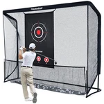 10X7.5FT Heavy Duty Golf Hitting Net With Target Cloth Driving Training. Fixed Price $151.43.