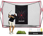 Bearwill Golf Net, 10X7FT Heavy Duty Practice With Mat, Target Clo. Fixed Price $126.48.