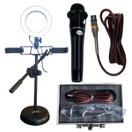 Pro Live Recording Microphone Sell Holder Desktop Selfie Ring Lighting. Fixed Price $88.79.