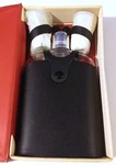 Rare Vintage How To Improve Your Golf Flask & 2 Cup Set By Hugh R. High Vinyl. Fixed Price $79.95.