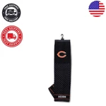 Durable Chicago Bears Golf Towel - Embroidered & Checkered Scrubber Design. Fixed Price $56.99.