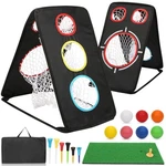 Golf Chipping Net Ultra-portable Dual-sided Triple Target Training System With. Fixed Price $39.70.