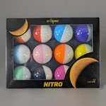 Nitro Eclipse Multicolor Golf Balls - Assorted Colors 12 Pack / Dozen Box. Fixed Price $21.99.