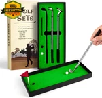 Mini Desktop Golf Set Gift With Putting Green 3 Club Fun Office Toy. Fixed Price $22.49.