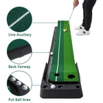 Indoor Golf Putting Green Practice Mat Exerciser W/auto Ball Return Training Aid. Fixed Price $25.99.