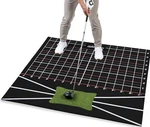Gosports 5X5 Pure Strike Golf Hitting Mat Swing Path Trainer Stance New. Fixed Price $105.00.