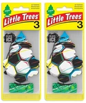 6-PACK Little Trees Soccer Ball Car Air Freshener Black Ice Scent World Cup Fifa. Fixed Price $16.92.