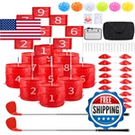 Hotwind Backyard Golf Game 2 Clubs Portable 9 Hole Course For. Fixed Price $157.02.