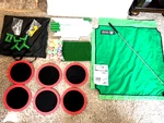 Golf Chipping Cornhole Game Set Adults Club 16 Balls Bag. Fixed Price $27.97.