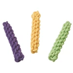 Spot 8142 Assorted Color Knotical Design Rope/rubber Tuff Stick 10 In. For Dogs. Fixed Price $11.80.