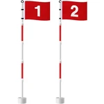 Golf Flagstick 6FT, Pin Hole Cup Set Putting Green And Poles .... Fixed Price $41.22.
