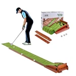 5 Hole Golf Putting Mat Indoor Training Aid Practice Green Auto Return System. Fixed Price $97.75.