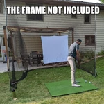 10X10X10FT Golf Driving Cage Practice Net For Swing Hitting Kit. Fixed Price $93.75.
