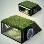 Golf Simulator Projector Cover, Steel Frame & Ventilation System. Fixed Price $59.95.