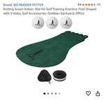 Putting Green Indoor - Big Murder Putter Golf Training. Fixed Price $200.00.