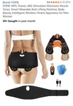 Hips Trainer Abs Stimulator Electronic Muscle Toner Smart Wearable Butt Lifting. Fixed Price $30.00.