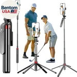 Monopod And Tripod Selfie Stick To Record Golf Swing - Etendable Cell Phone. Fixed Price $55.28.