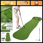 Indoor Putting Green 2X8FT - Artificial Turf Golf Mat With Adjustable Putter &. Fixed Price $139.99.
