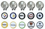 Nfl Golf Cap Clip W/ 2 Magnetic Markers - Pick Your Football Team. Fixed Price $15.85.