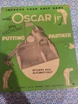 Vintage Oscar Jr Electronic Putting Partner Automatic Golf Ball Return. Fixed Price $15.00.