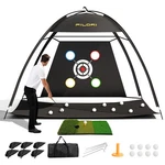 Filori Golf Practice Net 10X7FT Hitting With Triturf Mat, 8 Balls, .... Fixed Price $103.61.