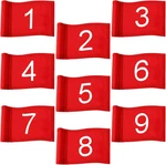 Riakrum Pcs Mini Golf Flags For Yard 8.9 X 5.7 Inch 1-9 Nylon Pin. Fixed Price $58.95.