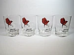 Vtg Spalding "hole-in-one" Club Golf Ball Dot Set Of Glasses 14OZ. Fixed Price $23.90.